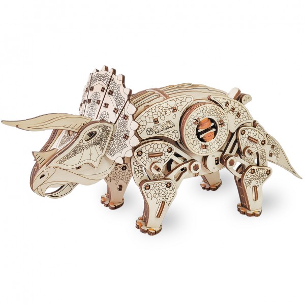 Eco Wood Art: Triceratops